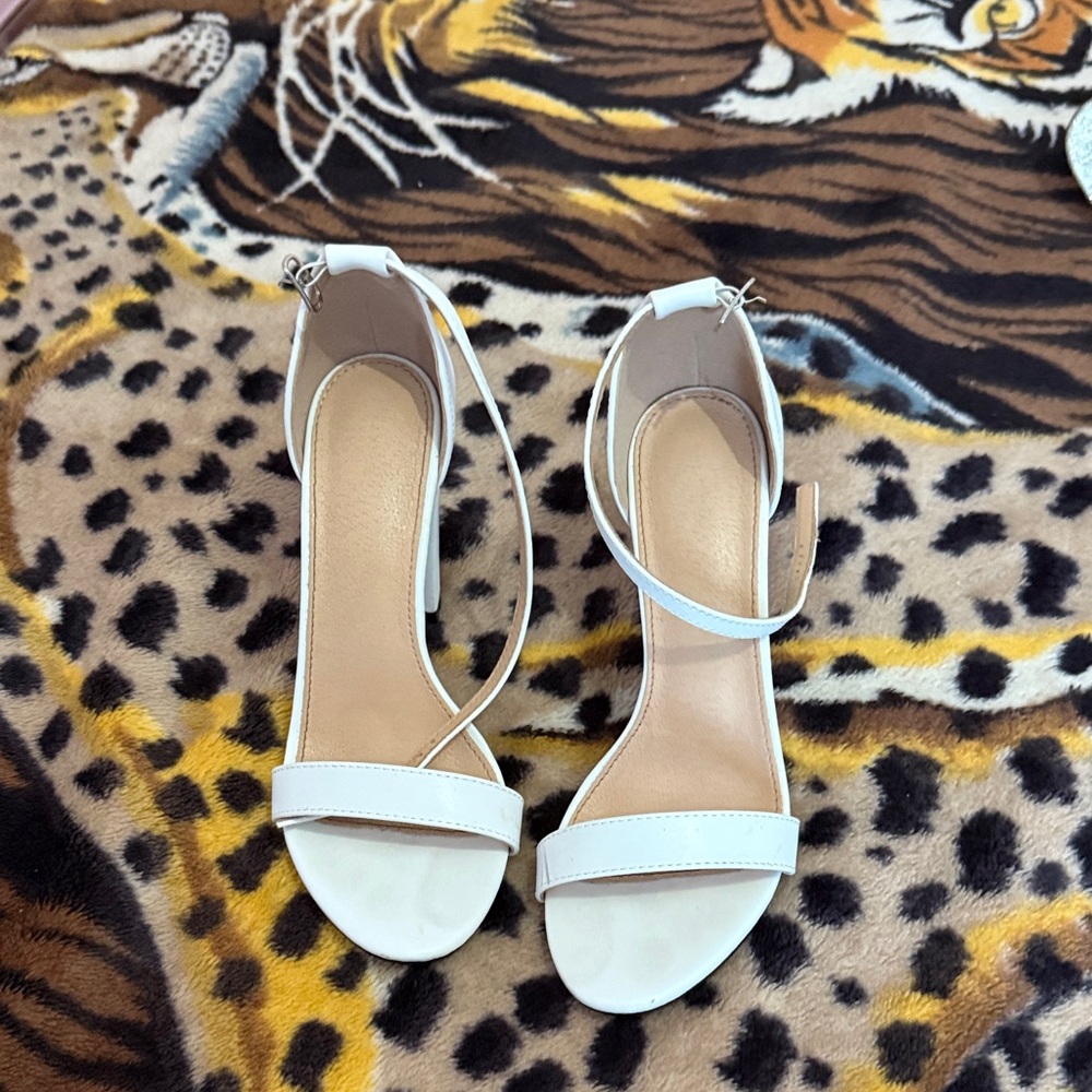Women’s White Heels - Bought From SHEIN